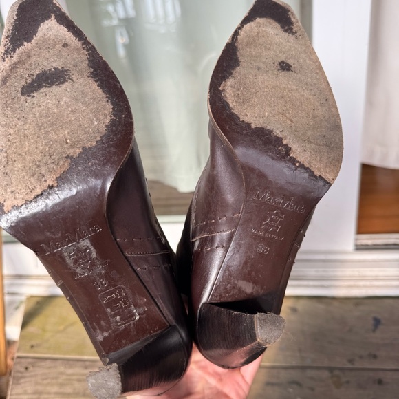 MaxMara Chocolate Suede Boots - Picture 14 of 14